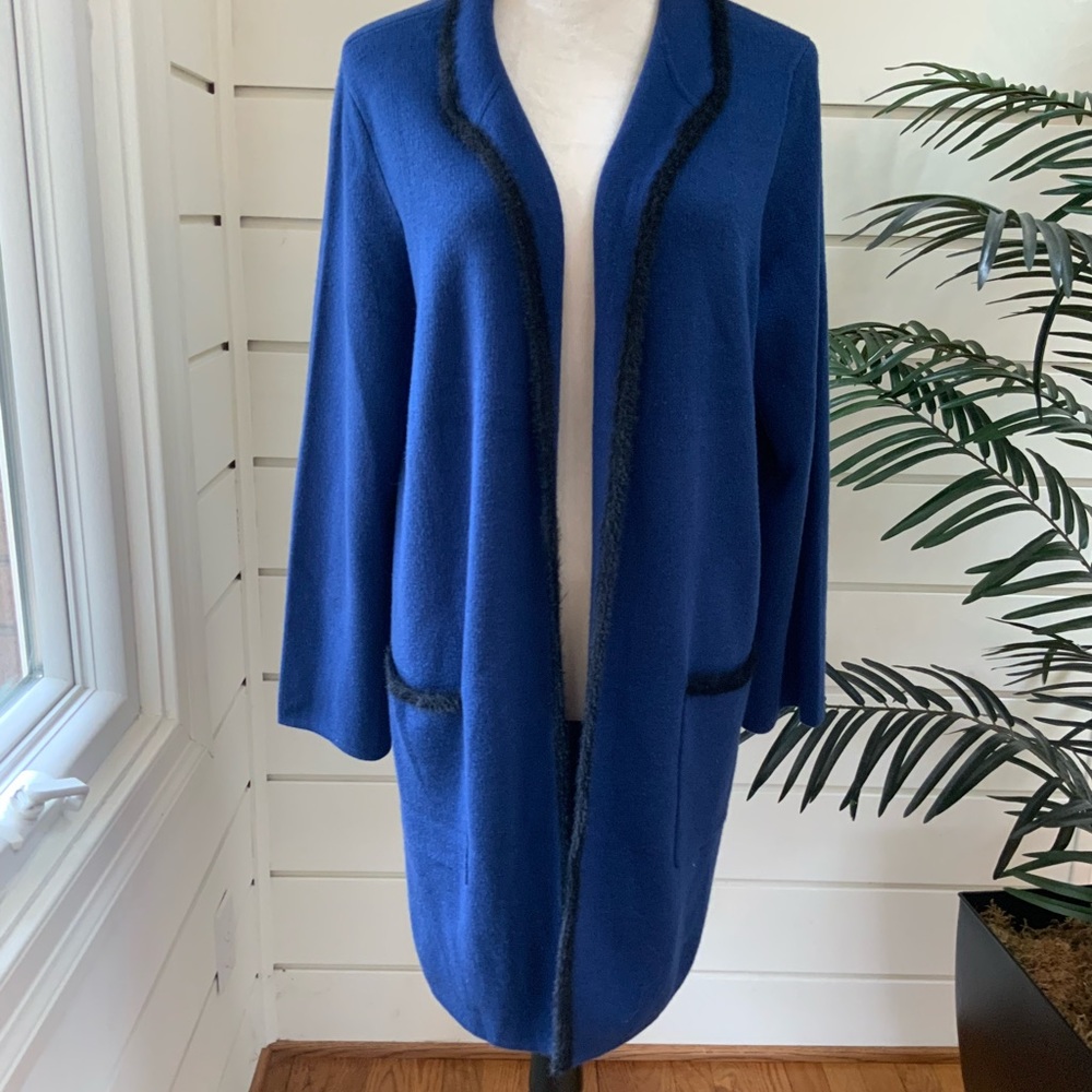 Women’s Alfani Long Open Front Sweater Jacket. Size XL